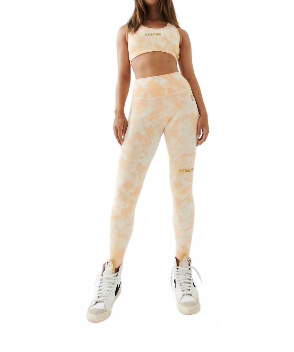 NEW P.E. NATION react legging in golden sand